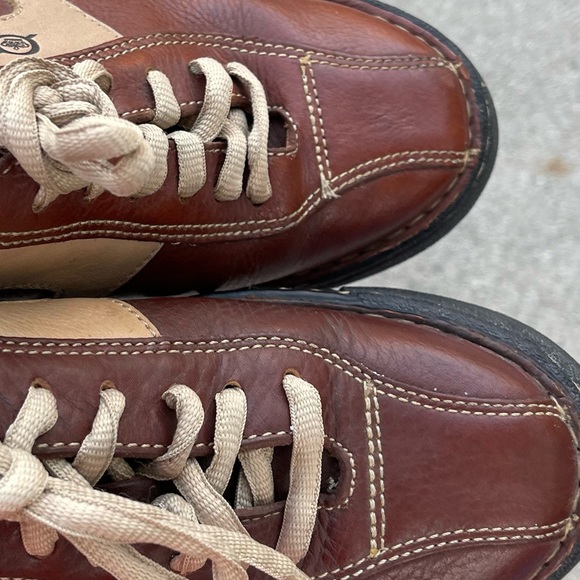 Born Shoes Leather Bicycle Toe Oxford brown size 9.5/41 Preowned Womens - Picture 7 of 9